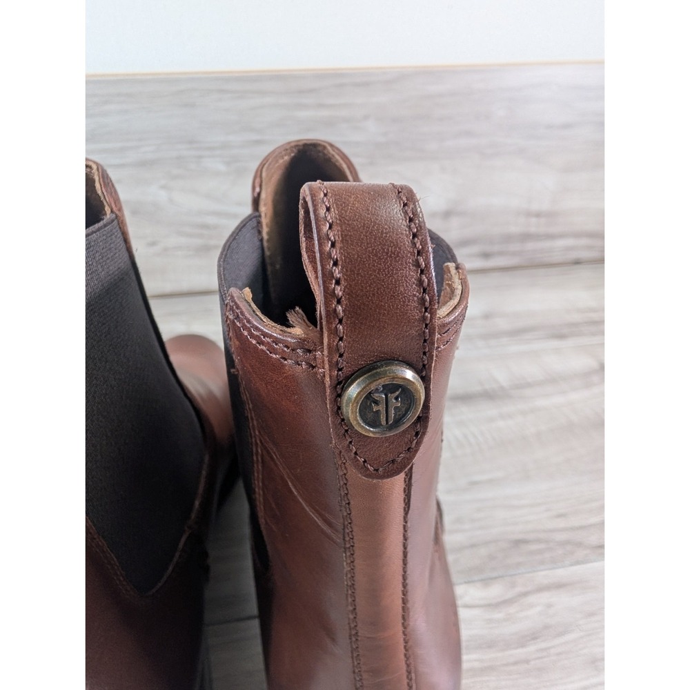 Frye Women's Melissa Double Sole Chelsea Boots Brown Size 9 B - Picture 13 of 15